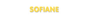Der Vorname Sofiane