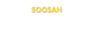 Der Vorname Soosan