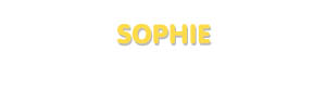 Der Vorname Sophie