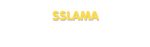 Der Vorname Sslama