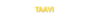 Der Vorname Taavi