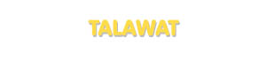 Der Vorname Talawat