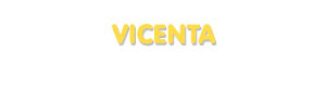 Der Vorname Vicenta