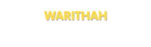 Der Vorname Warithah