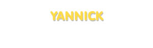 Der Vorname Yannick