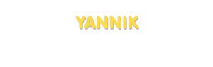 Der Vorname Yannik