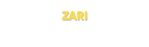 Der Vorname Zari