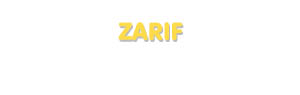 Der Vorname Zarif