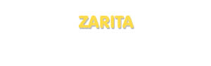 Der Vorname Zarita