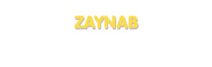 Der Vorname Zaynab