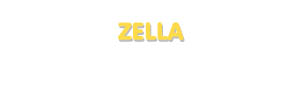 Der Vorname Zella