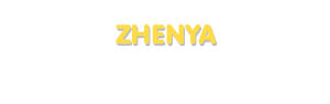Der Vorname Zhenya