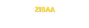 Der Vorname Zibaa