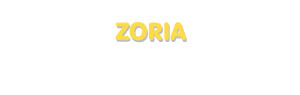 Der Vorname Zoria
