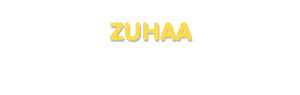 Der Vorname Zuhaa