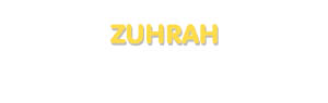 Der Vorname Zuhrah